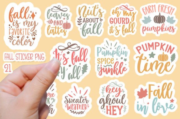 Fall Sticker Design Bundle