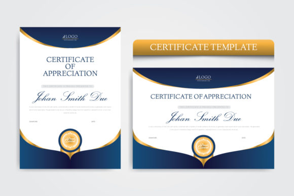 Award Certificate Template Graphic