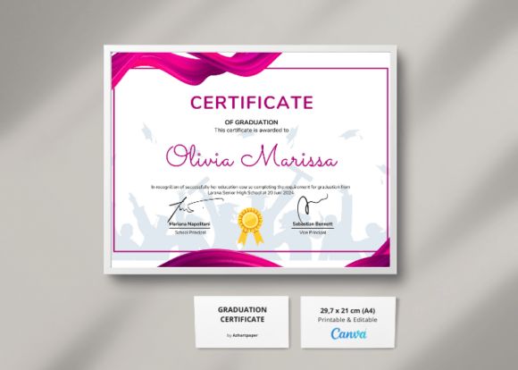 Modern Graduation Certificate Template