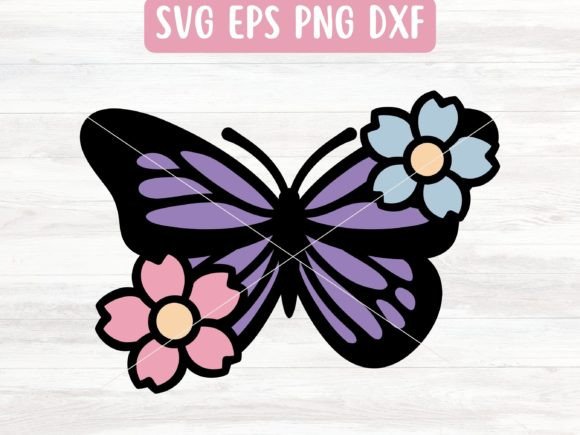 Layered Butterfly SVG Cut File