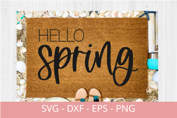 Hello Spring Svg, Spring Flower Svg File