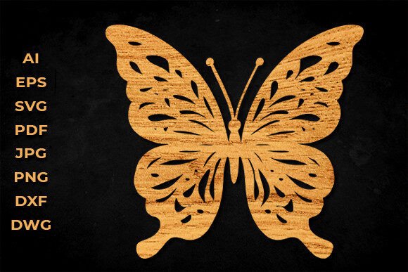 Paper Cut Butterfly SVG Cut File