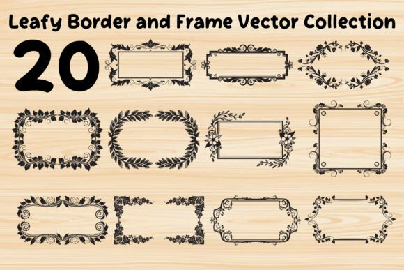 Leafy Vintage Border &amp; Frame Vector