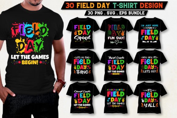 Field Day T-Shirt Design Bundle