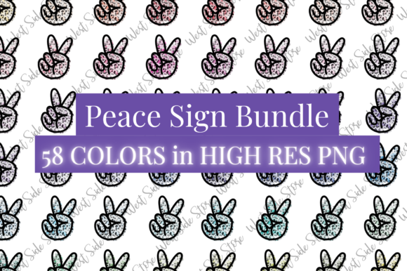 Leopard Print Peace Sign Bundle Grunge